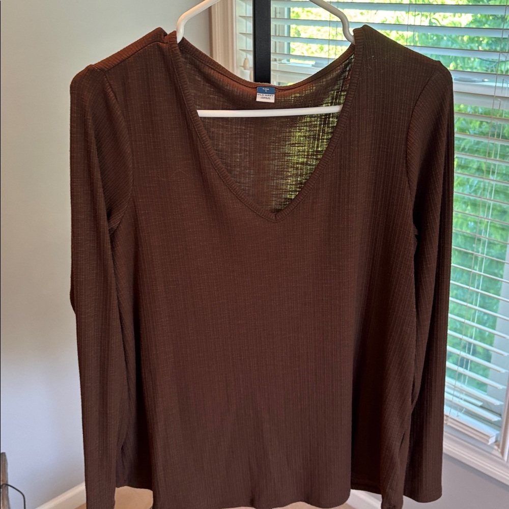 Old Navy Ribbed, Long Sleeve Shirt